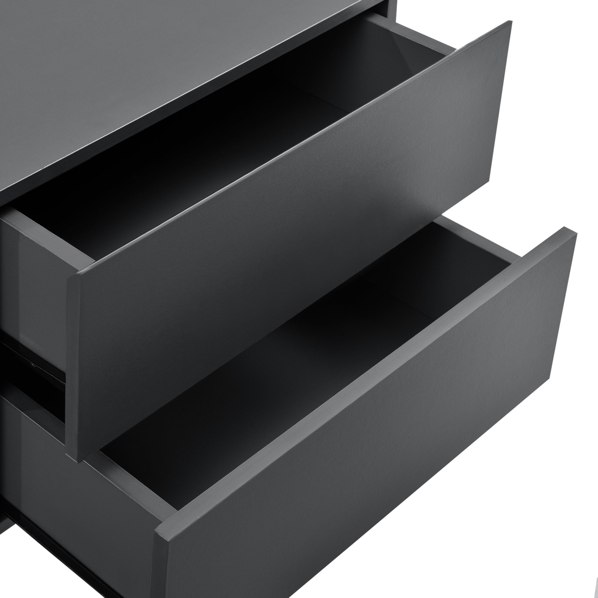 Comodino da Parete Ampfing con 2 Cassetti 40x29x30 cm Grigio Scuro [en.casa]