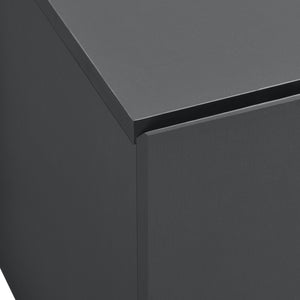 Comodino da Parete Ampfing con 2 Cassetti 40x29x30 cm Grigio Scuro [en.casa]