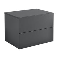 Comodino da Parete Ampfing con 2 Cassetti 40x29x30 cm Grigio Scuro [en.casa]