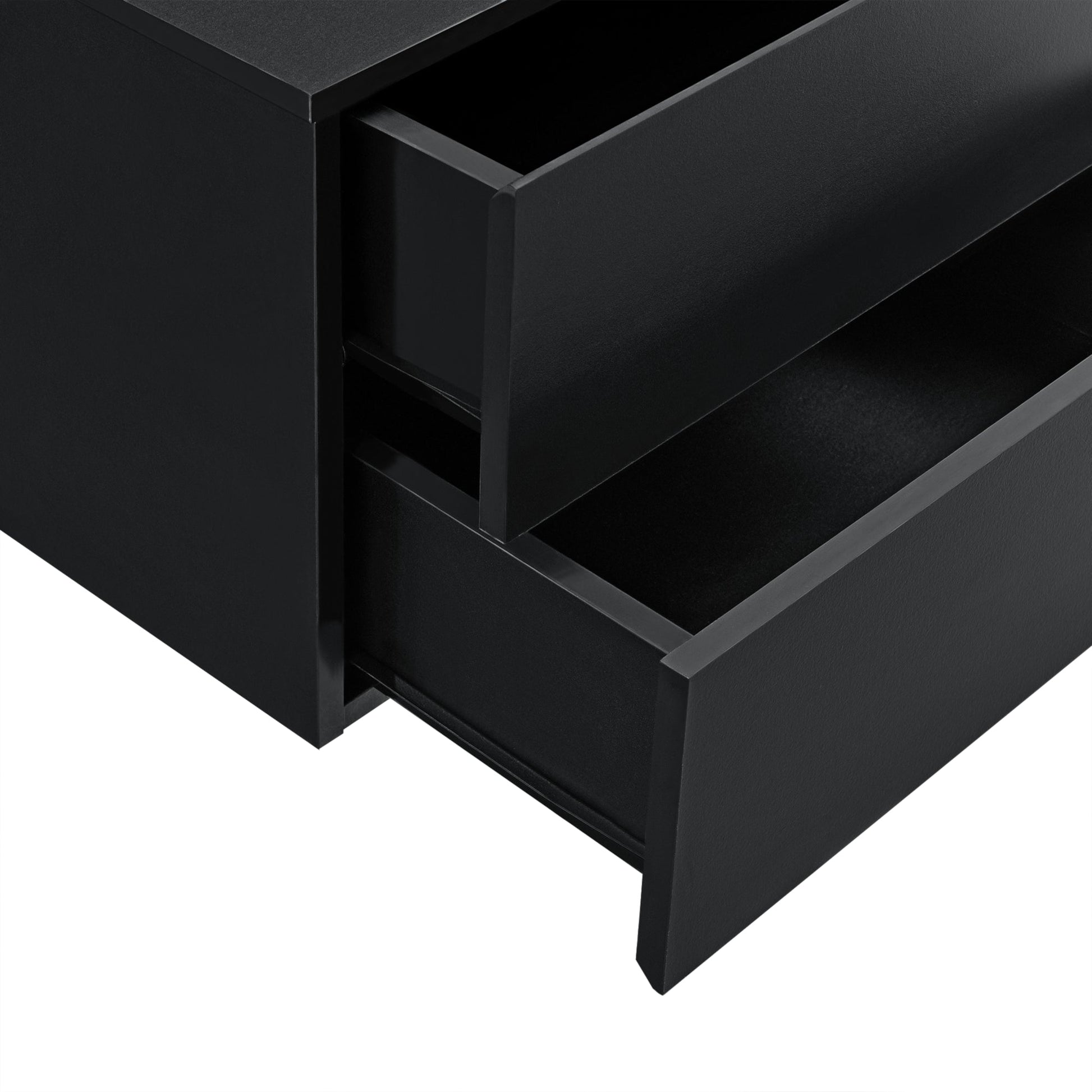 Comodino pensile 2 cassetti 40 cm nero 03_0000824