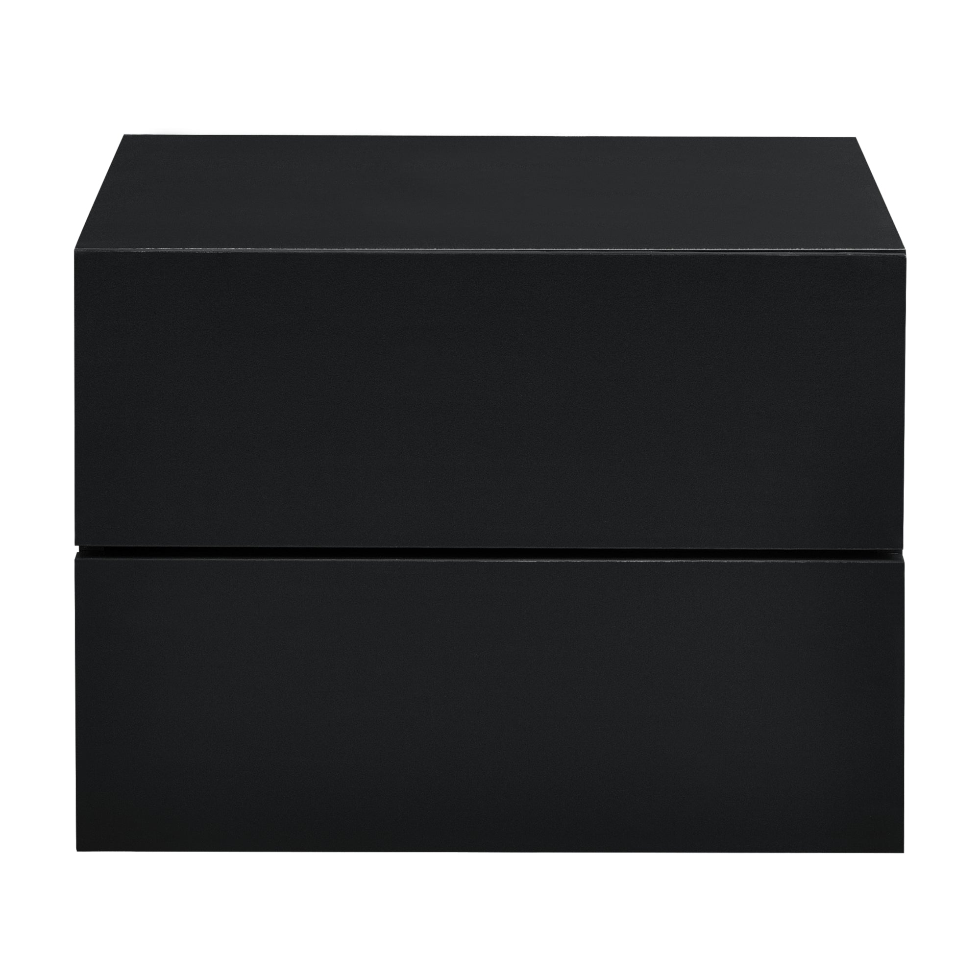 Comodino pensile 2 cassetti 40 cm nero 03_0000824