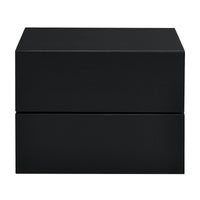 Comodino pensile 2 cassetti 40 cm nero 03_0000824