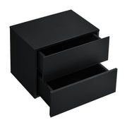 Comodino pensile 2 cassetti 40 cm nero 03_0000824