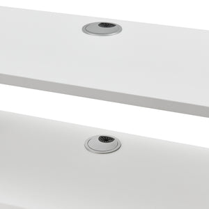 Mensola TV Støvring Sospesa a Muro 21 x 150 x 25 cm Bianco [en.casa]