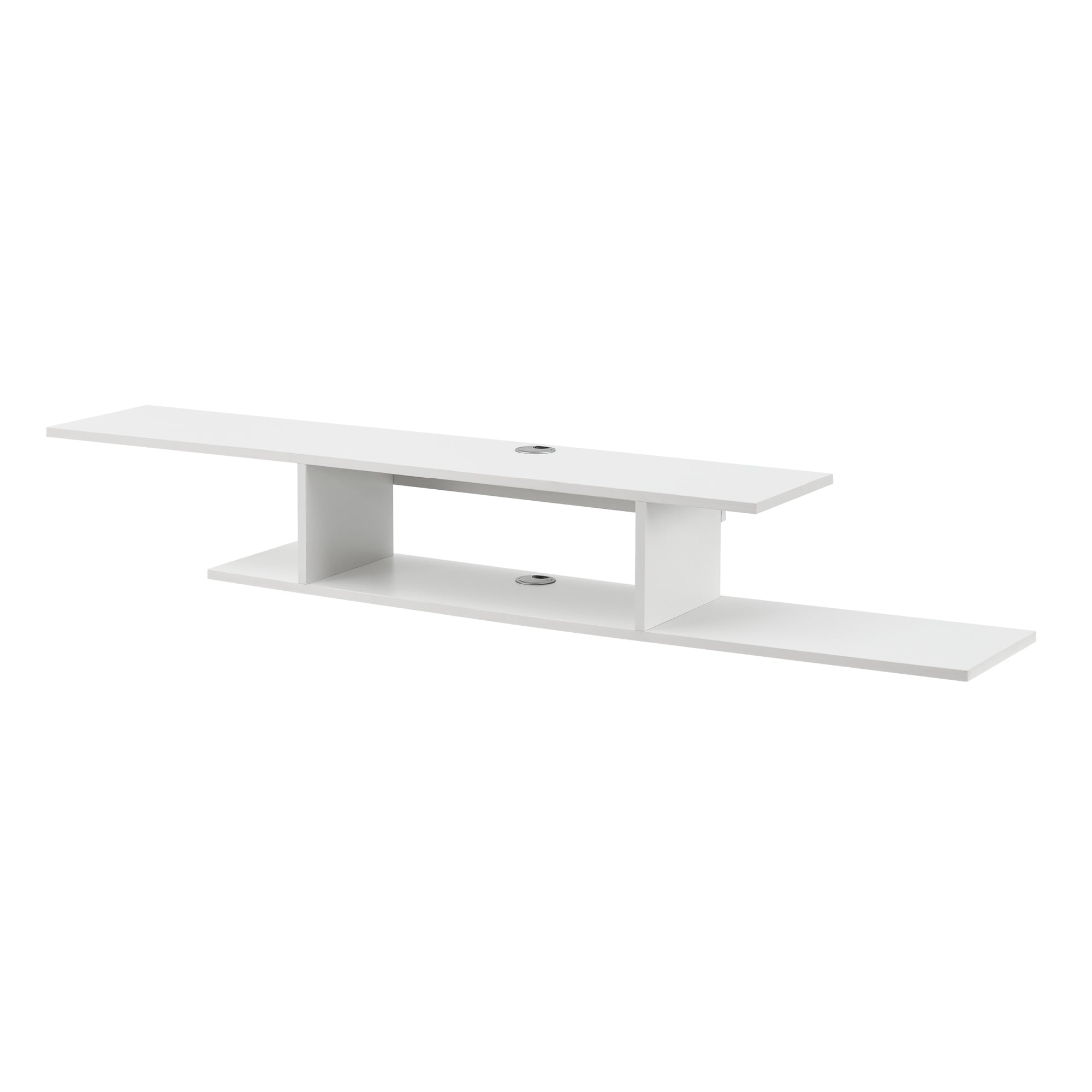 Mensola TV Støvring Sospesa a Muro 21 x 150 x 25 cm Bianco [en.casa]
