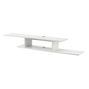 Mensola TV Støvring Sospesa a Muro 21 x 150 x 25 cm Bianco [en.casa]