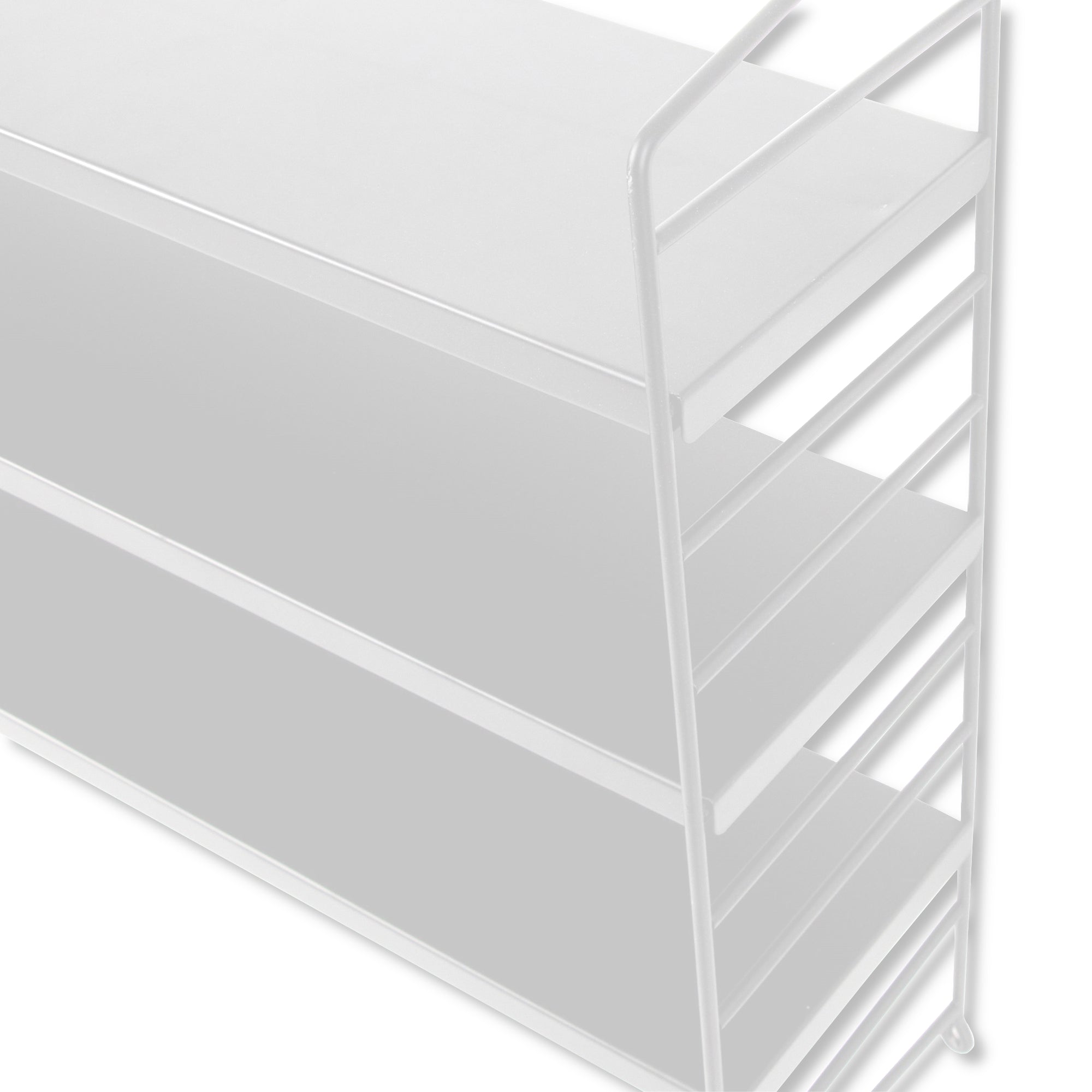 Set di 2 Scaffali da Parete Strängnäs a 3 Ripiani Regolabili  50 x 60 x 15 cm Acciaio Bianco [en.casa]