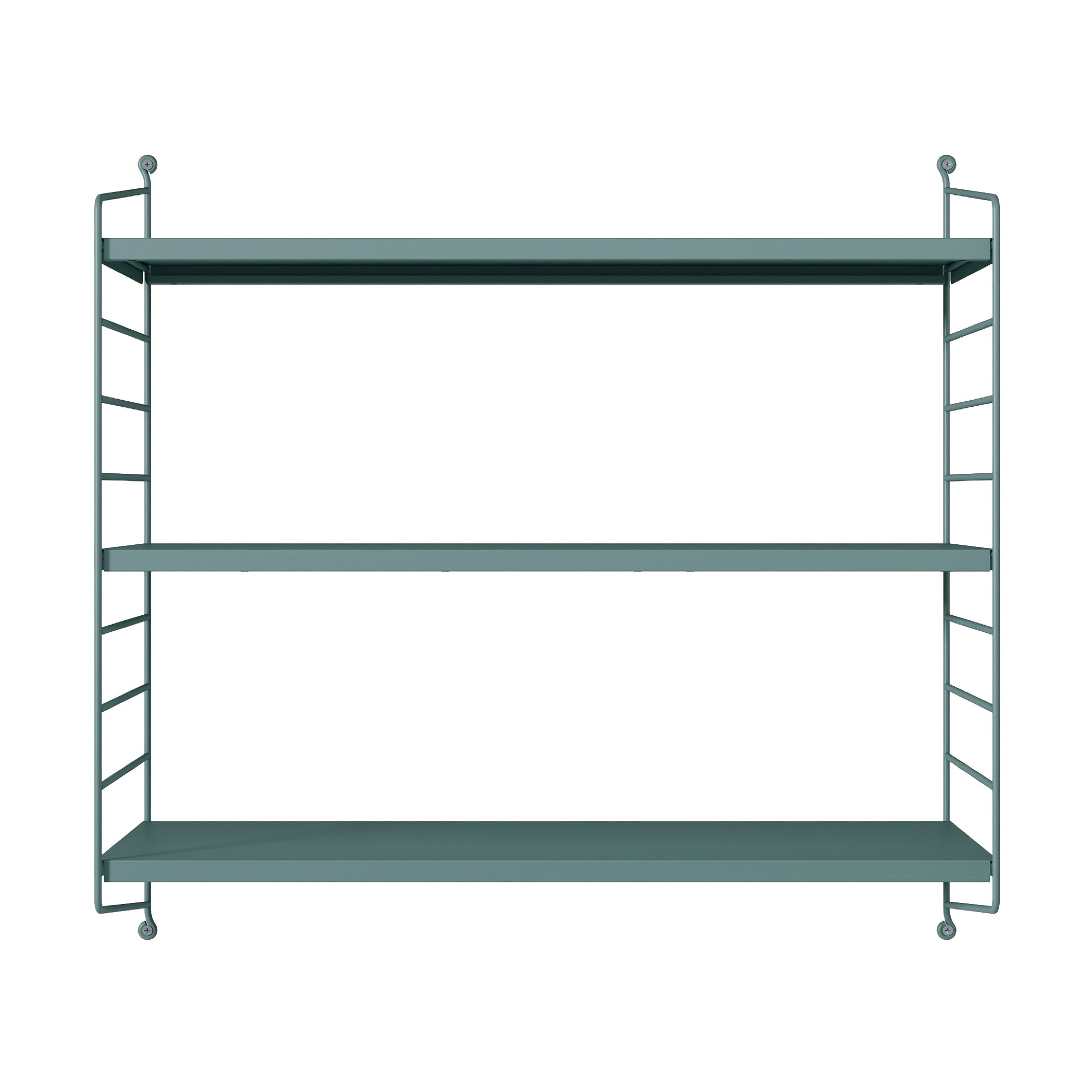 Mensola a muro 3 livelli componibili 50 x 60 x 15 cm grigio blu 03_0007054