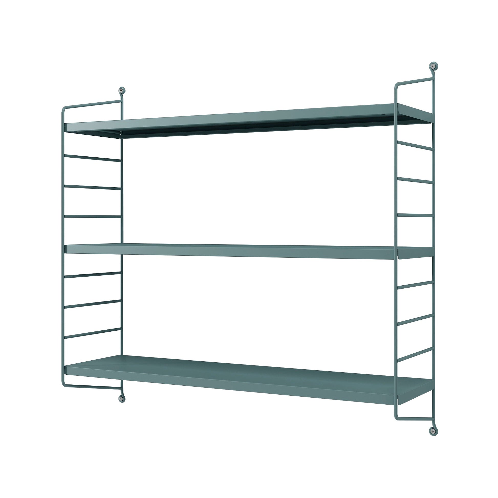Mensola a muro 3 livelli componibili 50 x 60 x 15 cm grigio blu 03_0007054
