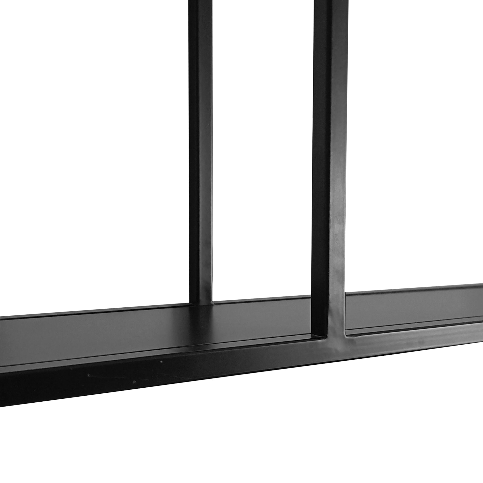 Scaffale da Parete Jämijärvi in Acciaio con Scomparti Aperti 90 x 120 x 18 cm Nero, opaco [en.casa]