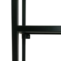 Scaffale da Parete Jämijärvi in Acciaio con Scomparti Aperti 140 x 60 x 18 cm Nero, opaco [en.casa]