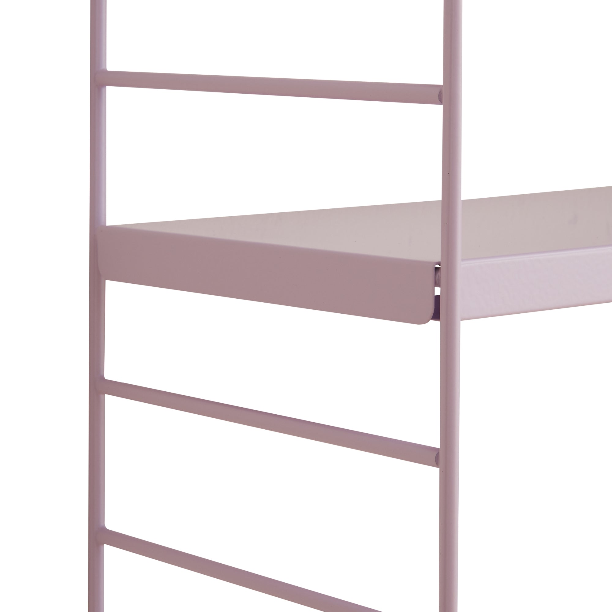 Set di 4 Scaffali da Parete Strängnäs a 3 Ripiani Regolabili  50 x 60 x 15 cm Acciaio Lilla [en.casa]