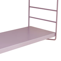 Set di 4 Scaffali da Parete Strängnäs a 3 Ripiani Regolabili  50 x 60 x 15 cm Acciaio Lilla [en.casa]