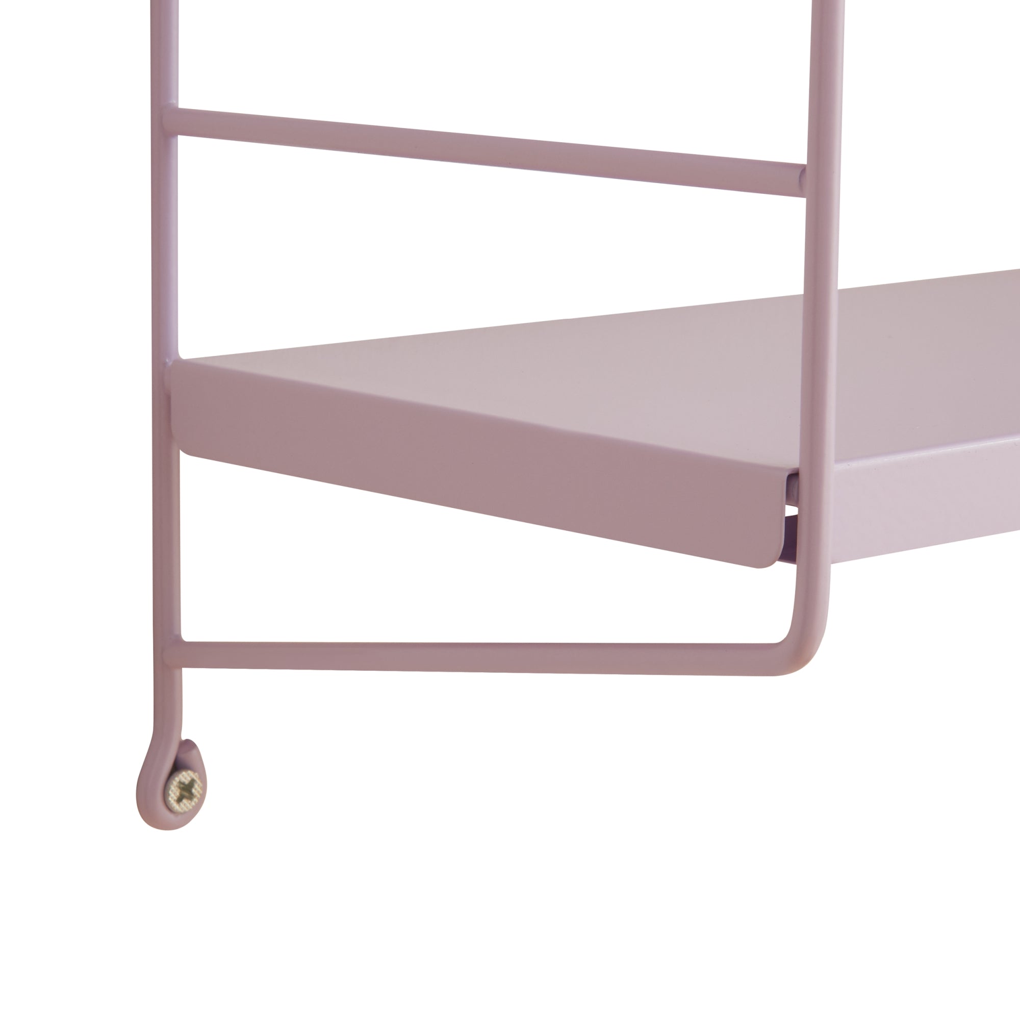 Set di 4 Scaffali da Parete Strängnäs a 3 Ripiani Regolabili  50 x 60 x 15 cm Acciaio Lilla [en.casa]