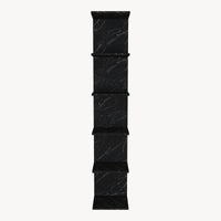 Mensola da Parete Surahammar Libreria Scaffale a Muro con 6 Ripiani - Effetto Marmo Nero [en.casa]