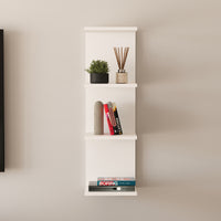 Mensola da Parete Surahammar Libreria Scaffale a Muro con 4 Ripiani - Bianco [en.casa]