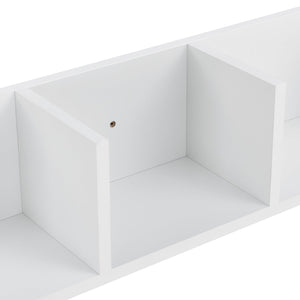 Pensile di design elegante scaffale sospeso 4 contenitori 95 cm bianco 03_0005843