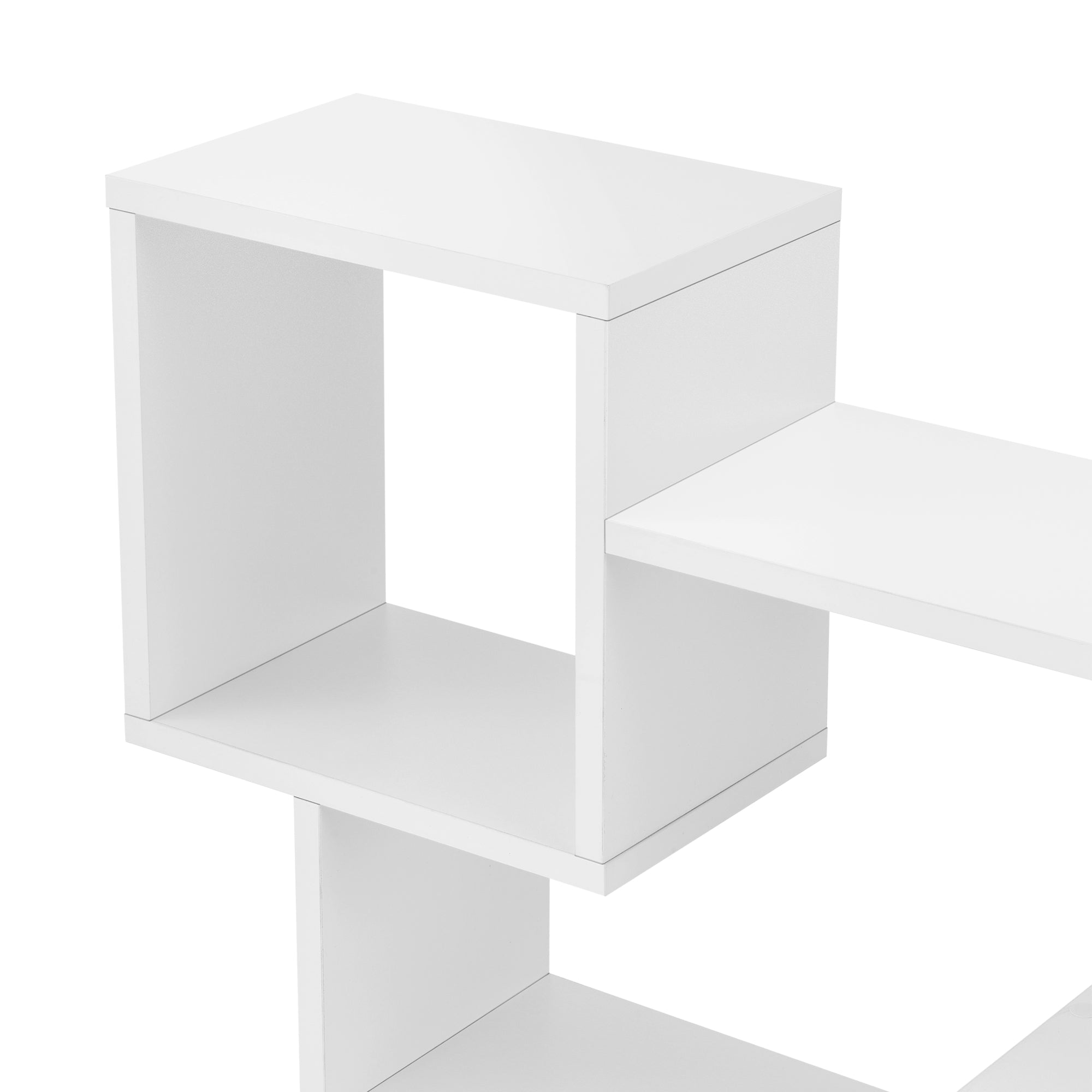 Mensola pensile di design con 3 ripiani portaoggetti 87 cm bianco 03_0005199
