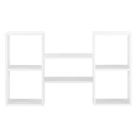 Mensola da Parete con 5 Scomparti a Cubo/Rettangolo 101 x 18 x 60 cm Scaffale Pensile a Forma di  H con Ripiani