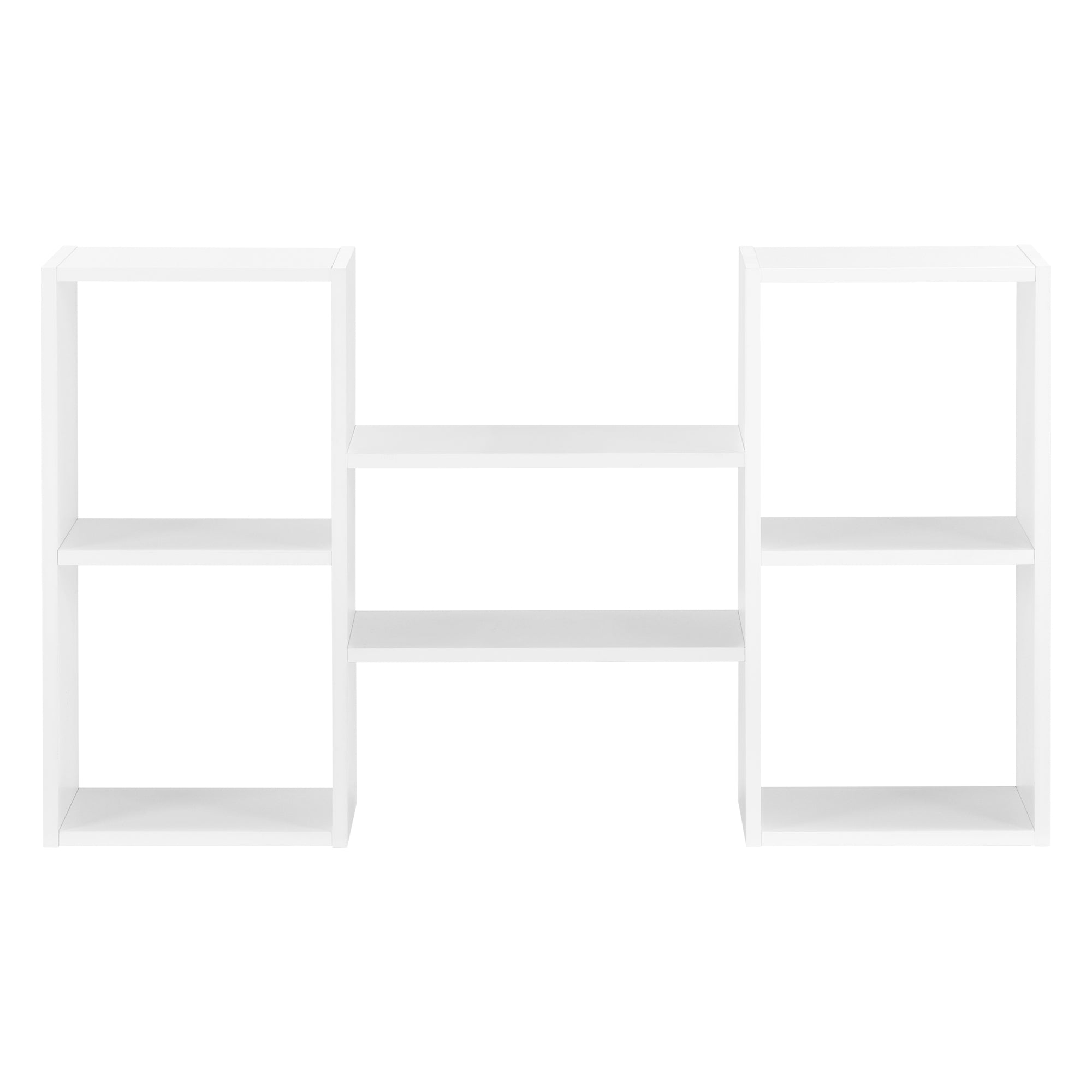 Mensola da Parete con 5 Scomparti a Cubo/Rettangolo 101 x 18 x 60 cm Scaffale Pensile a Forma di  H con Ripiani