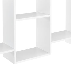 Mensola da Parete Jessheim a 7 Scomparti Portaoggetti - Bianco Opaco [en.casa]