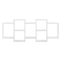 Mensola da Parete Jessheim a 7 Scomparti Portaoggetti - Bianco Opaco [en.casa]