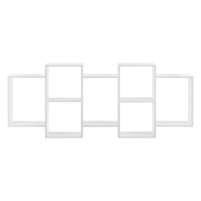 Mensola da Parete Jessheim a 7 Scomparti Portaoggetti - Bianco Opaco [en.casa]