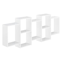 Mensola da Parete Jessheim a 7 Scomparti Portaoggetti - Bianco Opaco [en.casa]