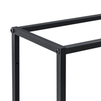 Mensola a muro 130 x 18 x 110 cm nero 03_0007032