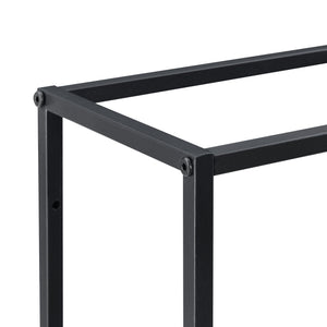 Mensola a muro 130 x 18 x 110 cm nero 03_0007032