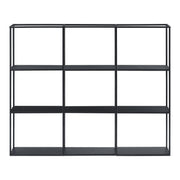 Mensola a muro 130 x 18 x 110 cm nero 03_0007032