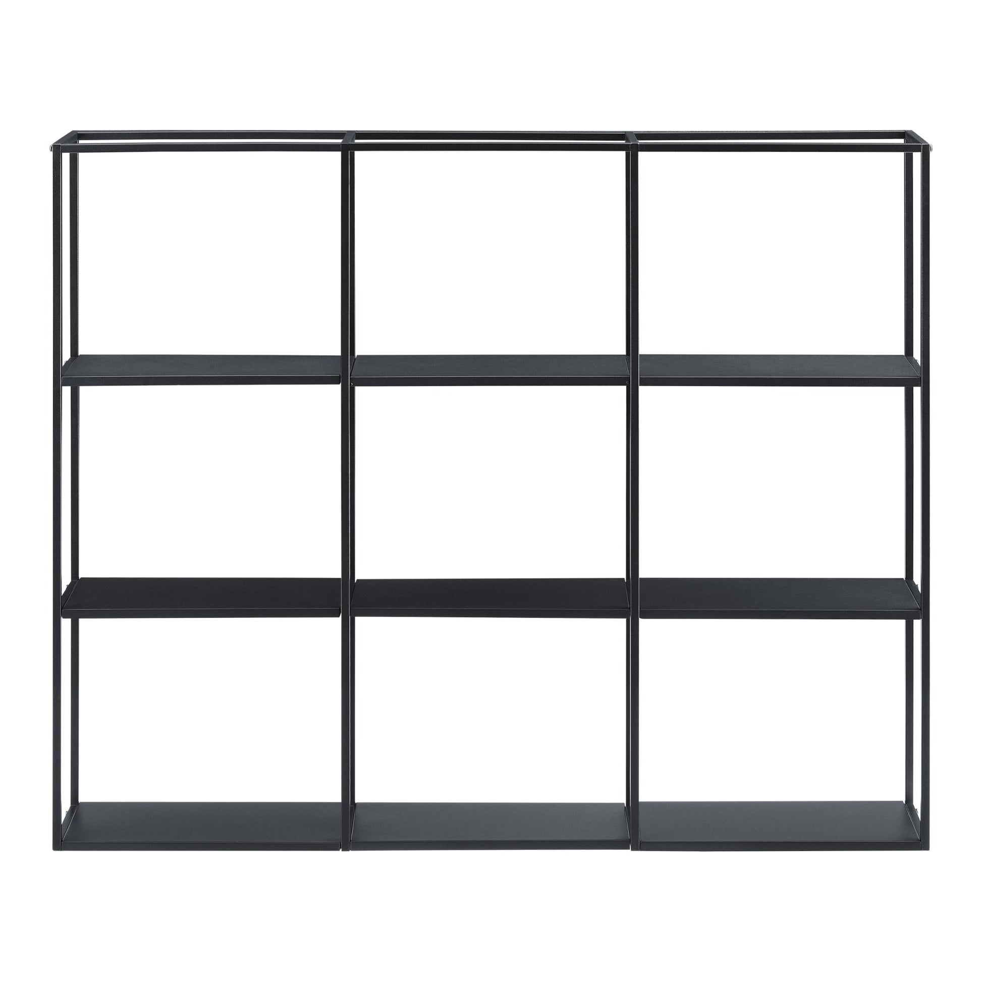 Mensola a muro 130 x 18 x 110 cm nero 03_0007032