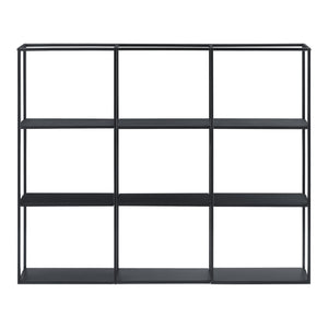 Mensola a muro 130 x 18 x 110 cm nero 03_0007032