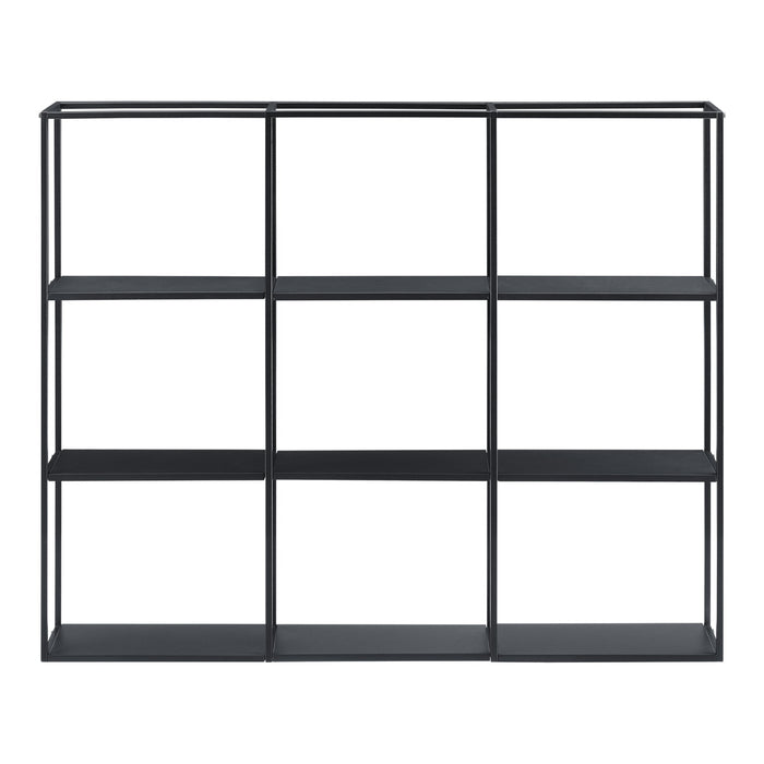 Mensola a muro 130 x 18 x 110 cm nero 03_0007032