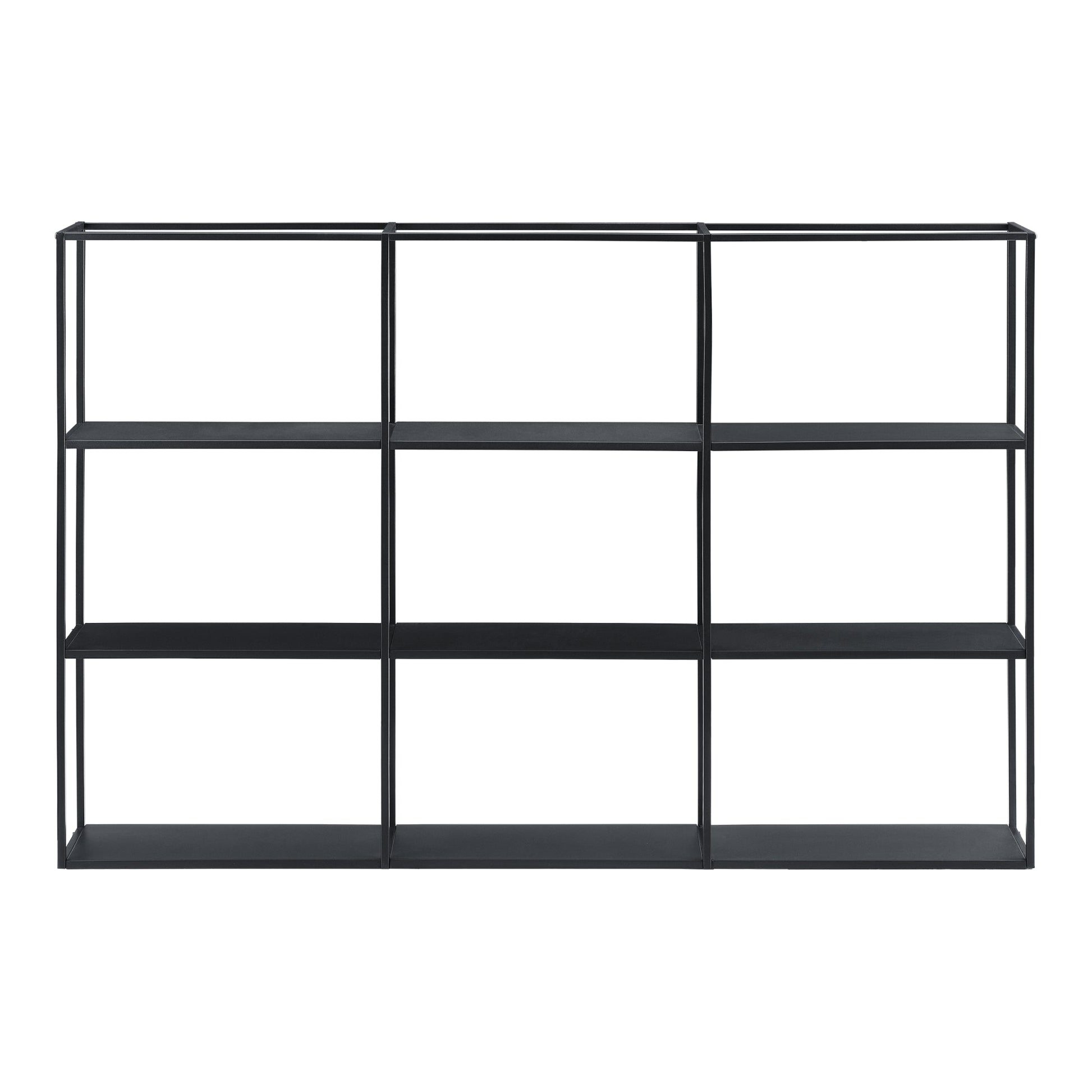 Mensola a muro 160 x 18 x 110 cm nero 03_0007033