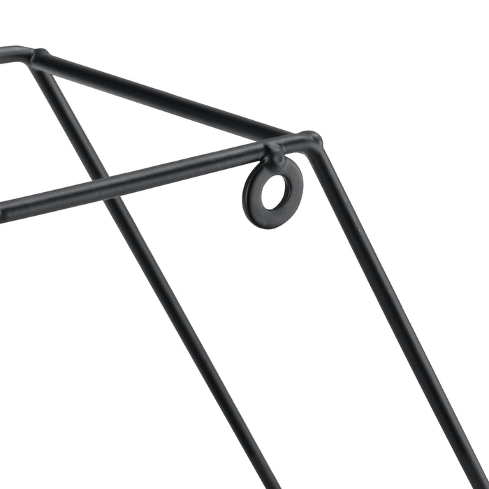 [en.casa] Mensola a Parete Esagonale in Metallo e Legno 40 x 12 x 35 cm Scaffale a 3 Ripiani Portaoggetti