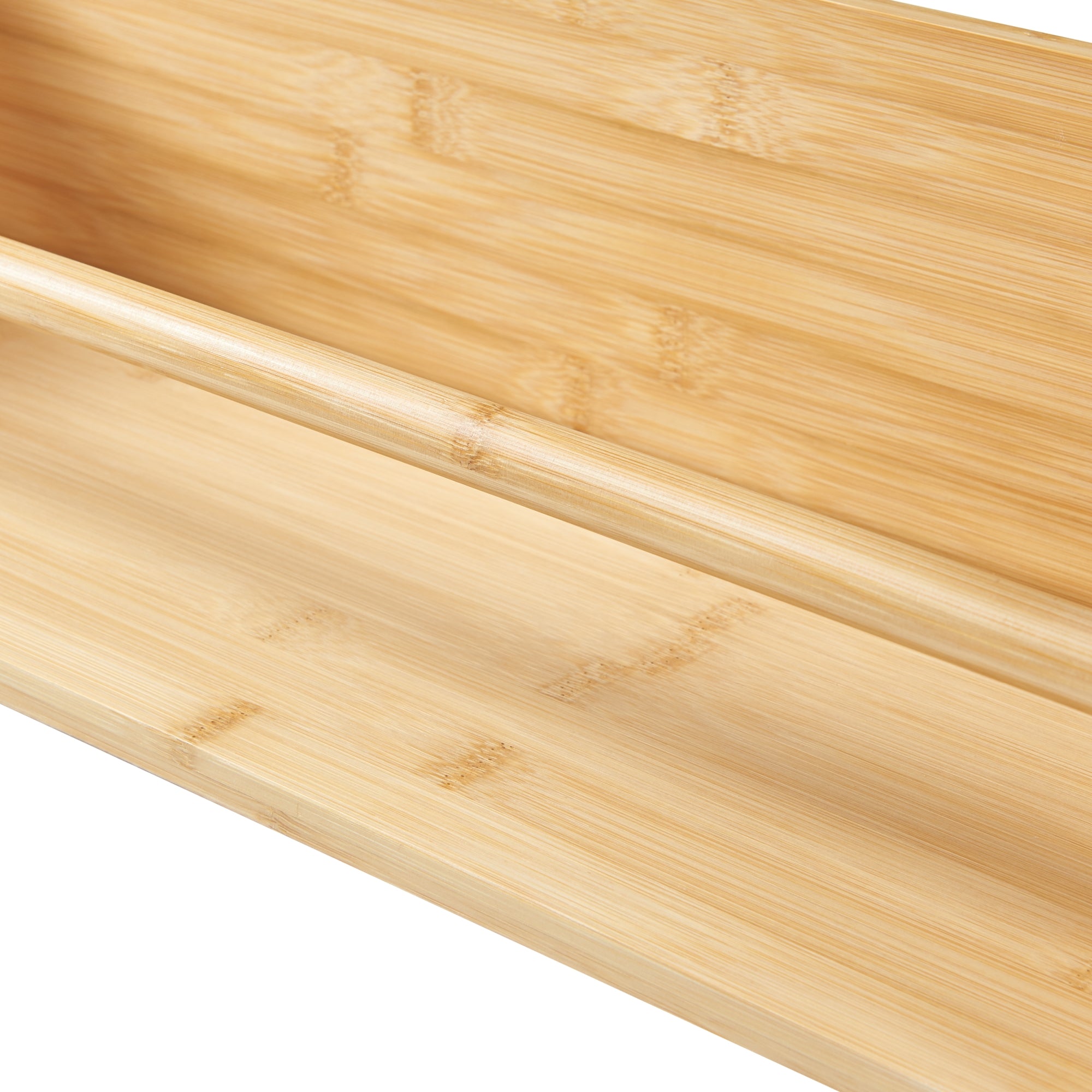 Mensola da Muro Flå Capovolta Appendiabiti da Parete - Bambù Naturale [en.casa]