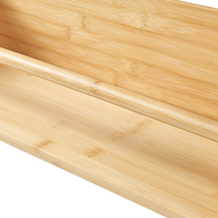 Mensola da Muro Flå Capovolta Appendiabiti da Parete - Bambù Naturale [en.casa]