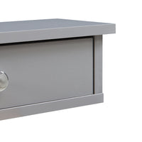 Mensola da Parete Geeste Comodino Sospeso con 2 Cassetti 60 x 15 x 10 cm - Grigio Chiaro [en.casa]