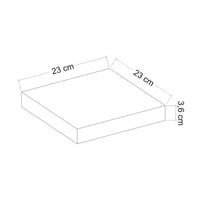 Mensola da Muro 'Bredebro' Piano Rettangolare 23 cm  - Bianco [en.casa]