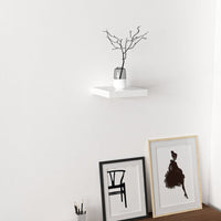 Mensola da Muro 'Bredebro' Piano Rettangolare 23 cm  - Bianco [en.casa]