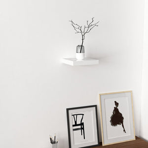 Mensola da Muro 'Bredebro' Piano Rettangolare 23 cm  - Bianco [en.casa]