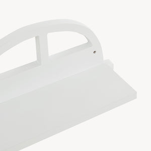 Mensola Skanderborg per Cameretta Sostegno Consolle Decorativo a Forma di Automobile - Bianco [en.casa]