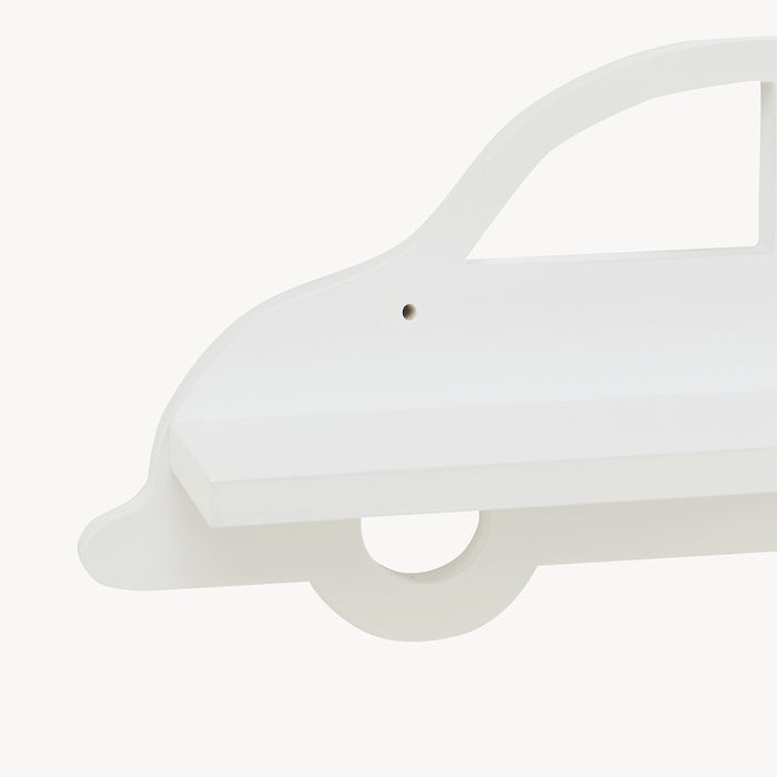 Mensola Skanderborg per Cameretta Sostegno Consolle Decorativo a Forma di Automobile - Bianco [en.casa]