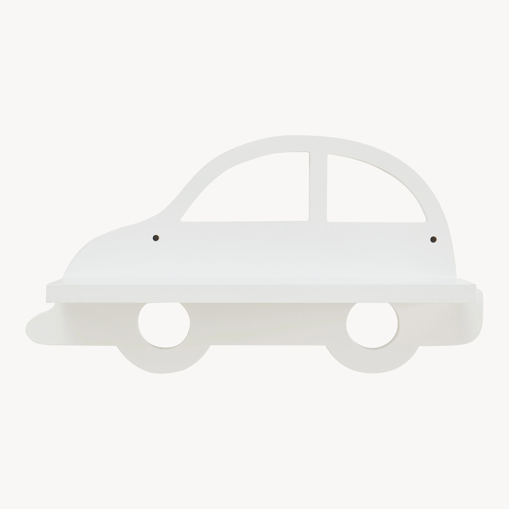 Mensola Skanderborg per Cameretta Sostegno Consolle Decorativo a Forma di Automobile - Bianco [en.casa]