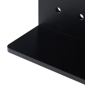 Mensola da Parete Dønna 60 x 15 x 40 cm Nero [en.casa]