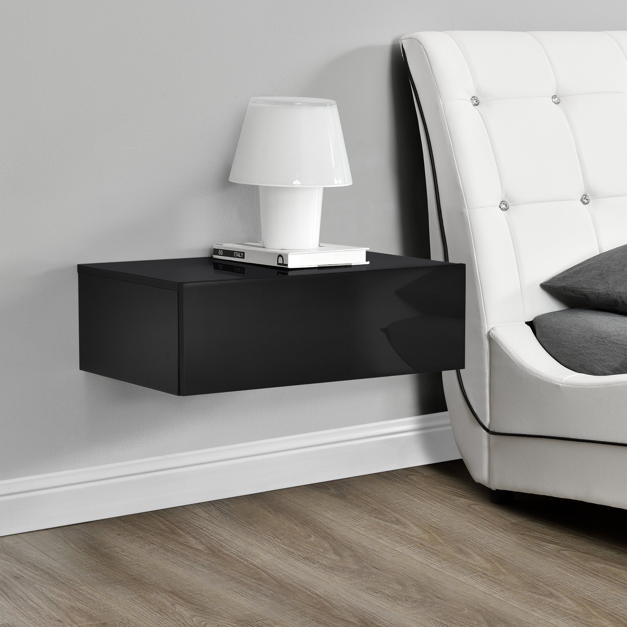 Set di 6 Comodini da Parete con Cassetto 46x30x15 cm in 6 Colori Diversi [en.casa]