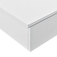 Set di 2 Mensole da Parete con Scomparto Chiuso 60 x 24 x 12,6 cm - Bianco [en.casa]