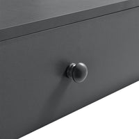 Set di 2 Mensole da Parete con Scomparto Chiuso 60 x 24 x 12,6 cm - Grigio Scuro [en.casa]