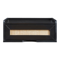 Mensola da Parete Ljuredsø con Cassetto Integrato 40 x 30 x 16,5 cm - Nero [en.casa]